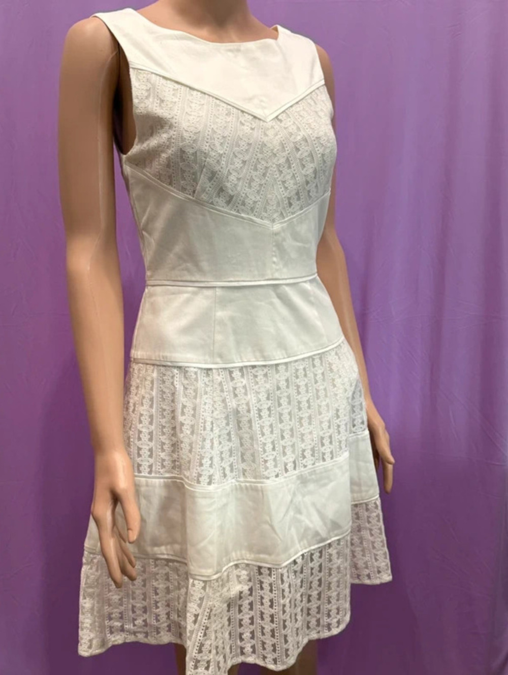 White Lacey Sunday dress